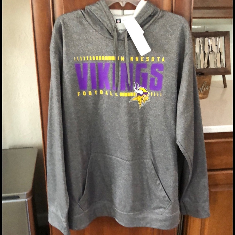 NFL Team Apparel Vikings Hoodie NWT XXL polyester